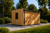 Premium Gartenhaus Tobi (34mm + Holzverschalung), 6x3m, 18m²Extra Isoliert – Bild 4
