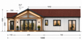 Holzwohnhaus TAUERN (Isoliert, 66 mm + Holzverschalung), 127 m² – Bild 6