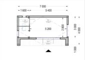 Gartenhaus TAURUS (34 mm + Holzverschalung), 7x4 m, 28 m² Isoliert – Bild 6