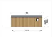 Gartenhaus TAURUS (34 mm + Holzverschalung), 7x4 m, 28 m² Isoliert – Bild 7