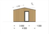 Gartenhaus TAURUS (34 mm + Holzverschalung), 7x4 m, 28 m² Isoliert – Bild 8