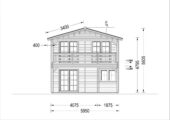 Blockbohlenhaus TURIN (66 mm) Isoliert, 100 m² + 20m² Terrasse – Bild 9