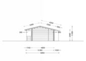 Blockbohlenhaus TRAUNSEE (44+44 mm) · 50 m² · Extra Isoliert – Bild 8