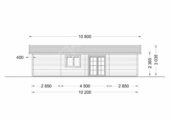 Blockbohlenhaus ULRICH (44+44 mm · Extra Isoliert) · 70 m² · Pultdach – Bild 9