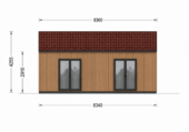 Holzhaus VALENTIN (Isoliert, 66 mm + Holzverschalung), 79 m² – Bild 6