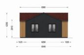 Holzhaus VALENTIN (Isoliert, 66 mm + Holzverschalung), 79 m² – Bild 5