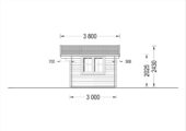 Gartenhaus WIEN 4x3m, 25m² – Bild 5
