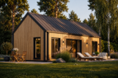 Wohnhaus ADRIAN (Isoliert, 66 mm + Holzverschalung), 41 m² – Bild 2