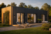 Wohnhaus BERTA 1 (66 mm + Holzverschalung Isoliert), 46 m²
