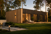 Wohnhaus BERTA 2 (66 mm + Holzverschalung Isoliert), 60 m²