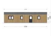 Blockbohlenhaus NIKI (44 mm + Holzverschalung), 12.7x6.2 m, 78 m² – Bild 5
