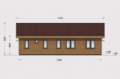 Blockbohlenhaus BERNAU Isoliert, 66 mm + Holzverschalung), 94 m² – Bild 10