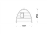 Gartenhaus BRITA 3x5 m, 15 m² – Bild 8