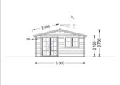 Premium Gartenhaus WIEN, 5x6 m, 30 m² 44mm – Bild 5
