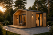 Gartenhaus ELSA (34 mm + Holzverschalung), 5x3m, 15m² Isoliert – Bild 2