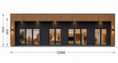 Holzhaus KULM 3 (66 mm + Holzverschalung) 70m²Premium Isoliert – Bild 6
