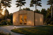Gartenhaus TAURUS (34mm + Holzverschalung), 5x4m, 15m² – Bild 2