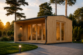 Gartenhaus TAURUS (34mm + Holzverschalung), 5x4m, 15m² – Bild 3