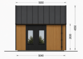 Blockbohlenhaus SUSI (44mm + Holzverschalung), 20m² Premium Isoliert – Bild 9