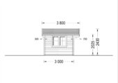 Gartenhaus Ried, 4x3 m, 12 m² – Bild 10
