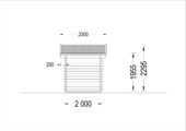 Gartenhaus aus Holz MIMI (28 mm), 3x2 m, 6 m² – Bild 10