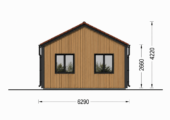Wohnhaus ARNOLD (66mm + Holzverschalung Premium Isoliert), 53 m² – Bild 6