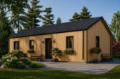 Holzhaus NIKI (Isoliert, 66 mm + Holzverschalung), 66 m² – Bild 4