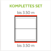 PVC Dachrinnen für Satteldach bis 5,25 m