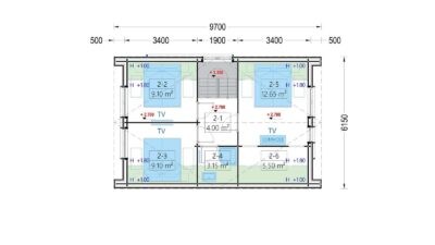 Holzhaus ASTRID (44 mm + Holzverschalung), 120 m²